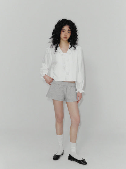 Ilin Bohemian Ruffle Long Sleeve Blouse