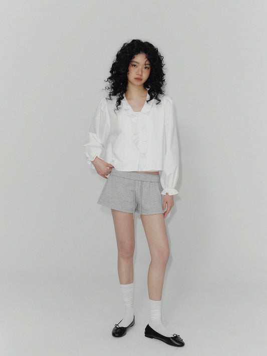 Ilin Bohemian Ruffle Long Sleeve Blouse