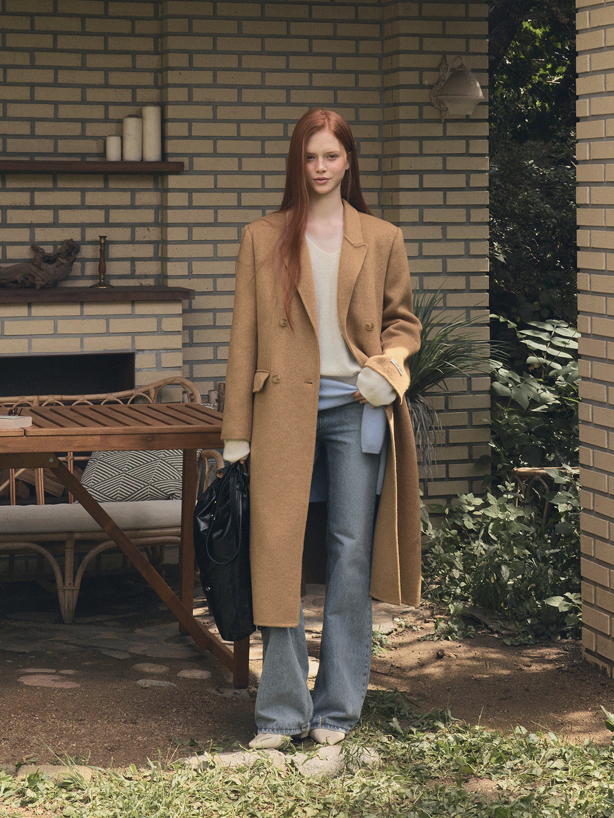 Illard Double-Breasted Handmade Long Coat