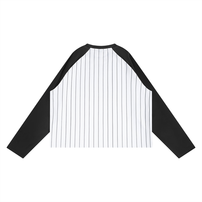 Montenegra Striped Raglan Long Sleeve T-Shirt