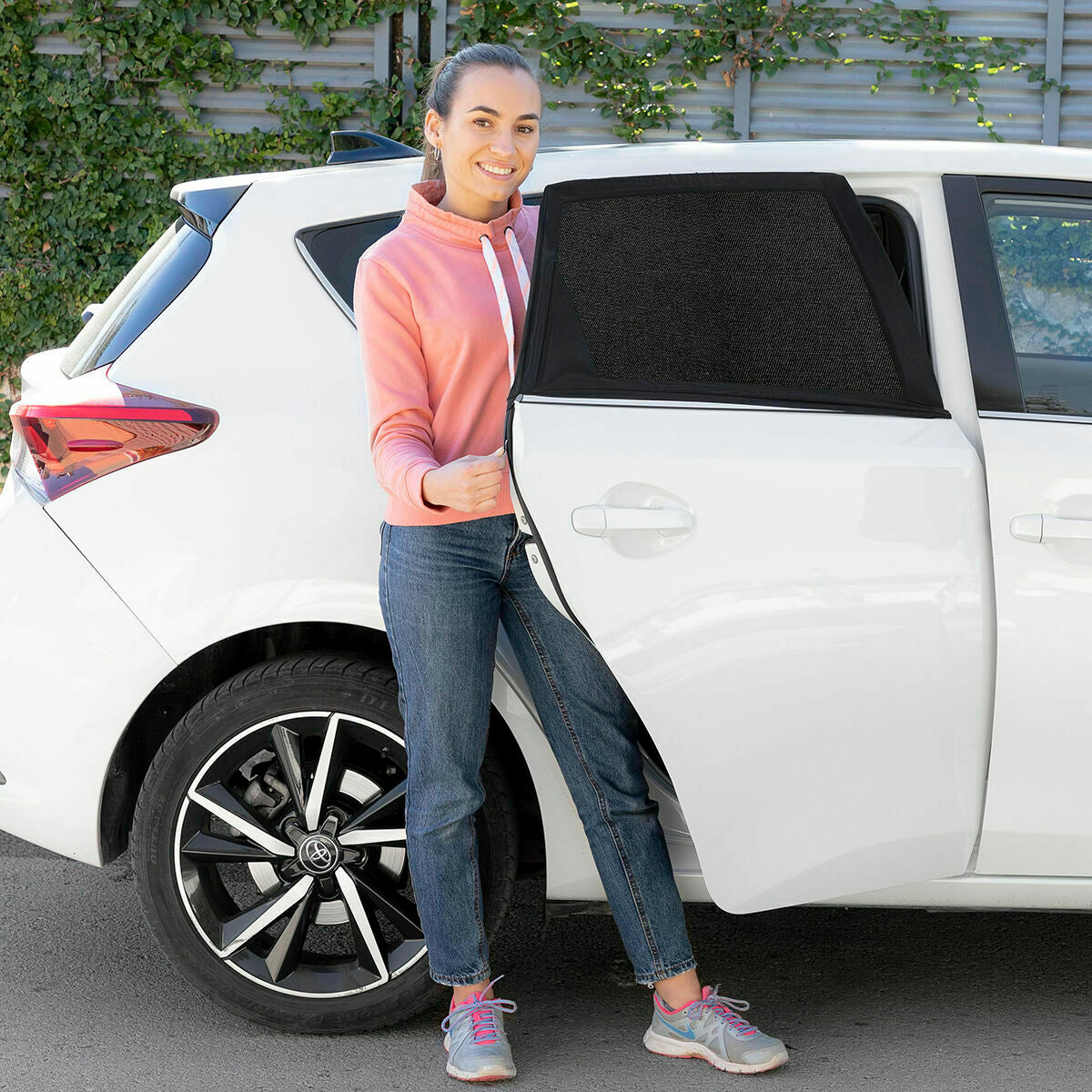 Mesh Sunshade for the Car InnovaGoods 4 Units