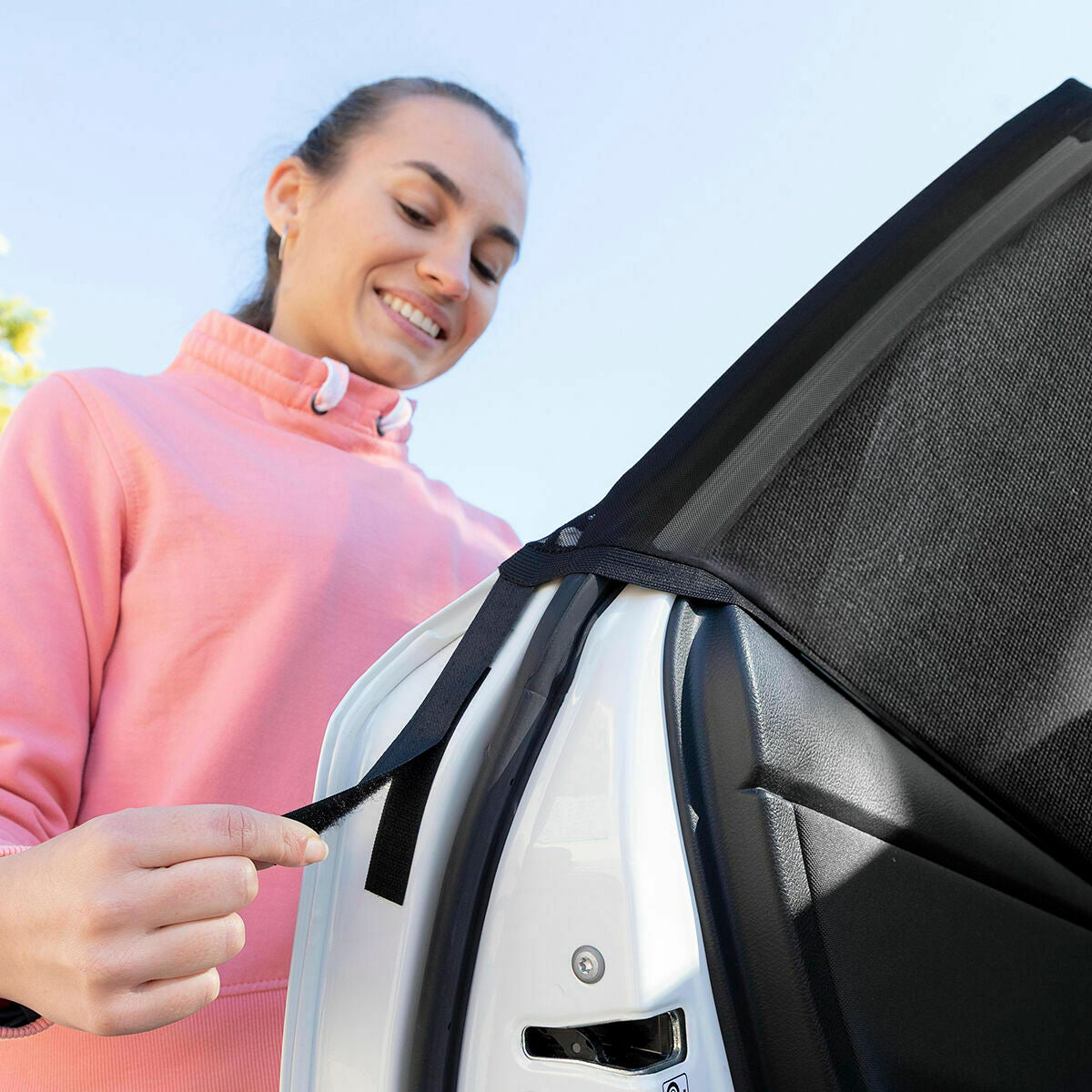 Mesh Sunshade for the Car InnovaGoods 4 Units