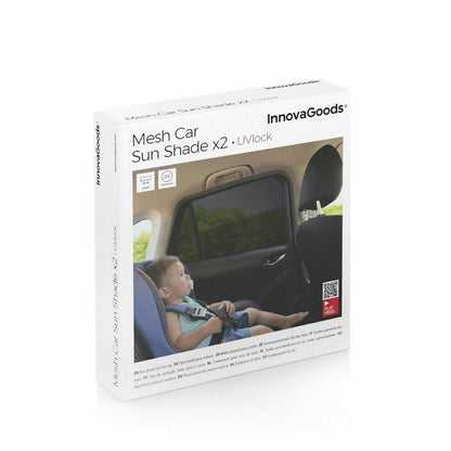 Mesh Sunshade for the Car InnovaGoods 4 Units