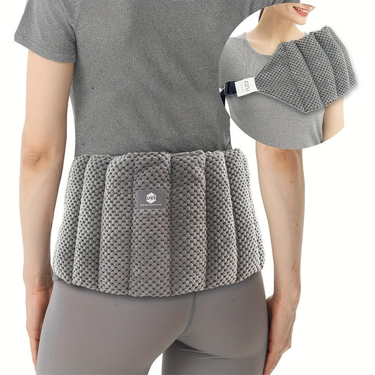 Lookrover Microwavable Lower Back Heat Pack with Adjustable Strap Pain Relief Therapy