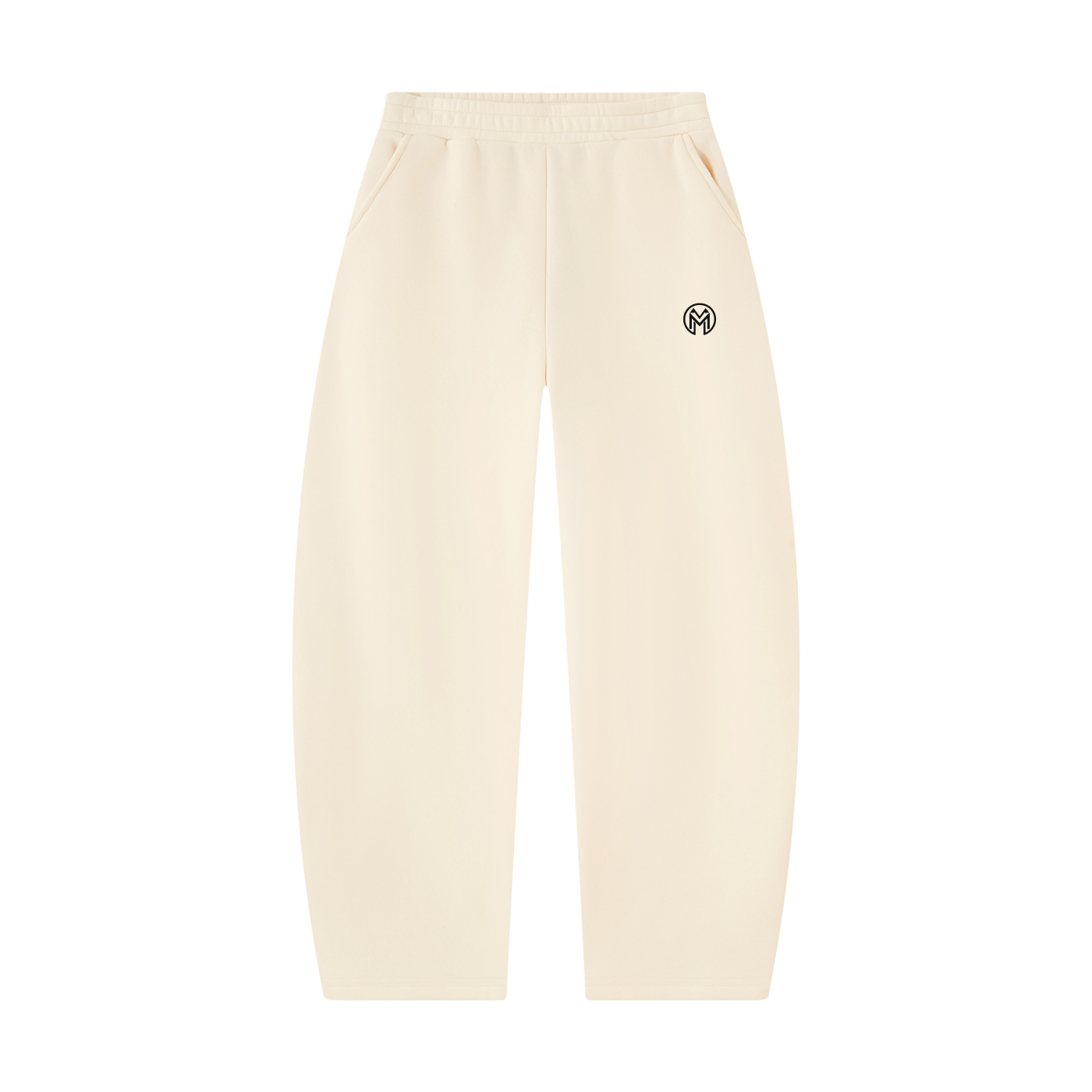 Montenegra Barrel Leg Sweatpants - Cream