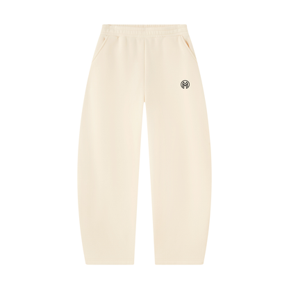 Montenegra Barrel Leg Sweatpants - Cream