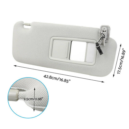 Right Side Sun Visor Sunshade With Mirror Grey Suitable for Mazda CX-9