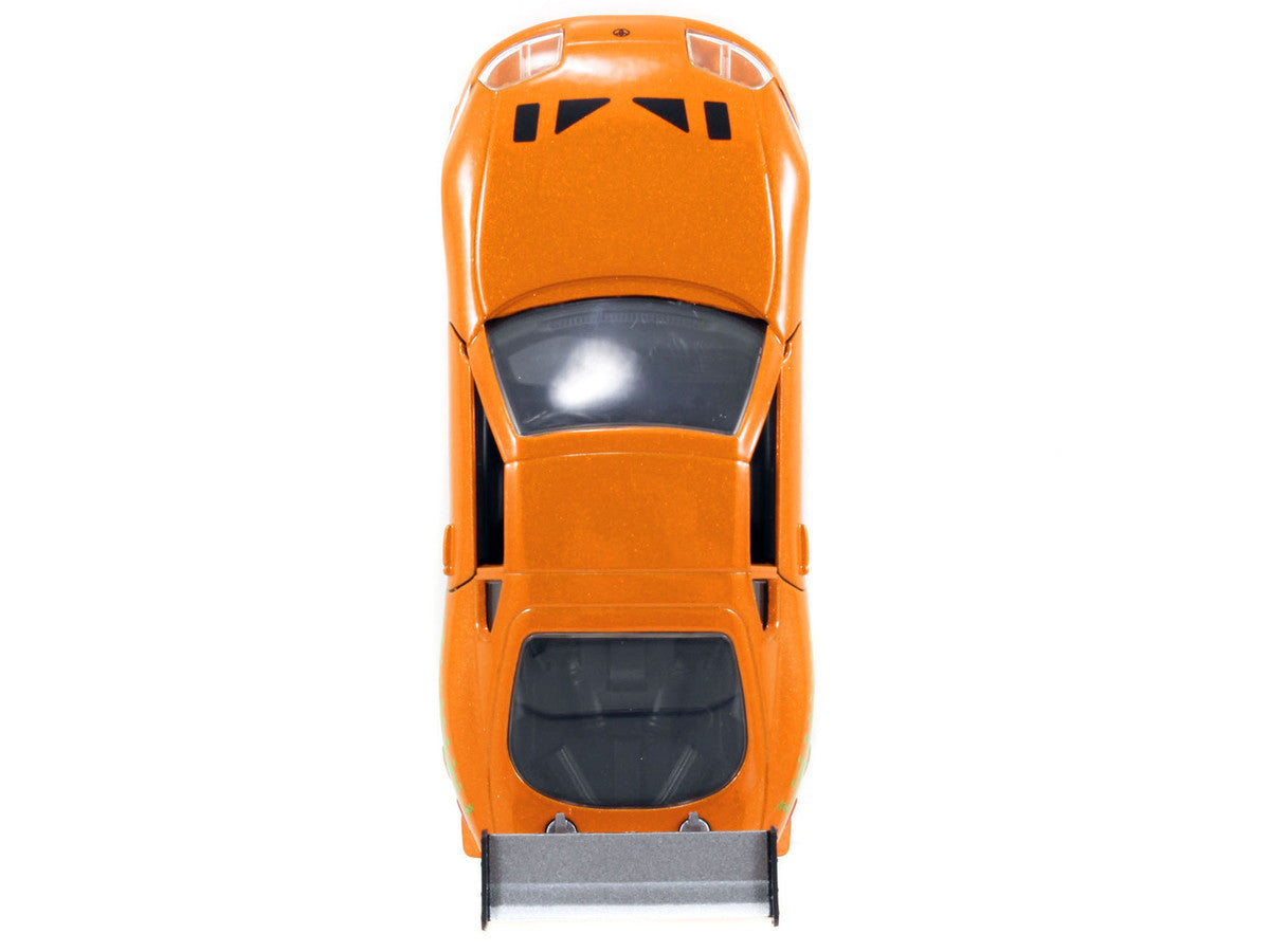 Brian's Toyota Supra Orange with Graphics "The Fast and the Furious" (2001) Movie "Fast & Furious 25th Anniversary" Series 1/32 Diecast Car Model by Jada
