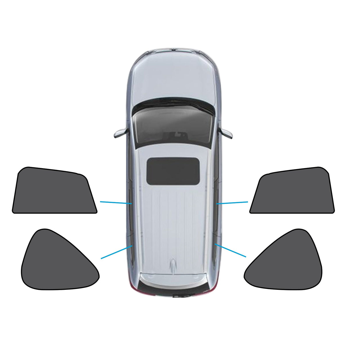 2x Car Window Shades Suitable for Mazda CX-5 KE 1st Gen