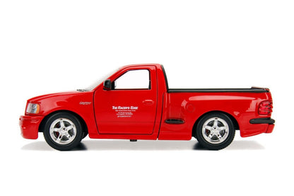 Ford F-150 SVT Lightning Pickup Truck Red "The Fast and the Furious" (2001) Movie "25 Years of Fast & Furious" Series 1/24 Diecast Model Car by Jada
