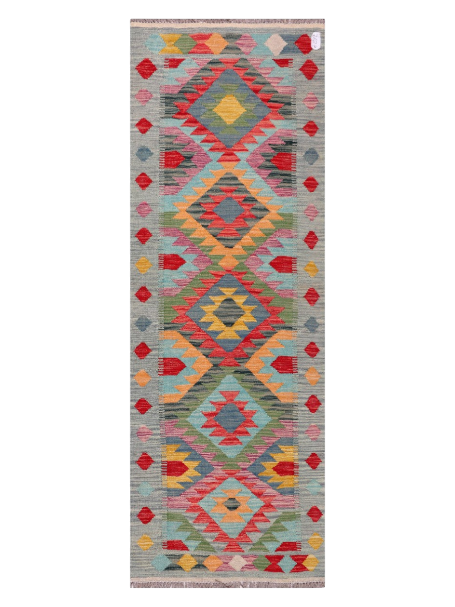 Maimana Kilim Runner - 209 × 75 cm (6'10" x 2'6")