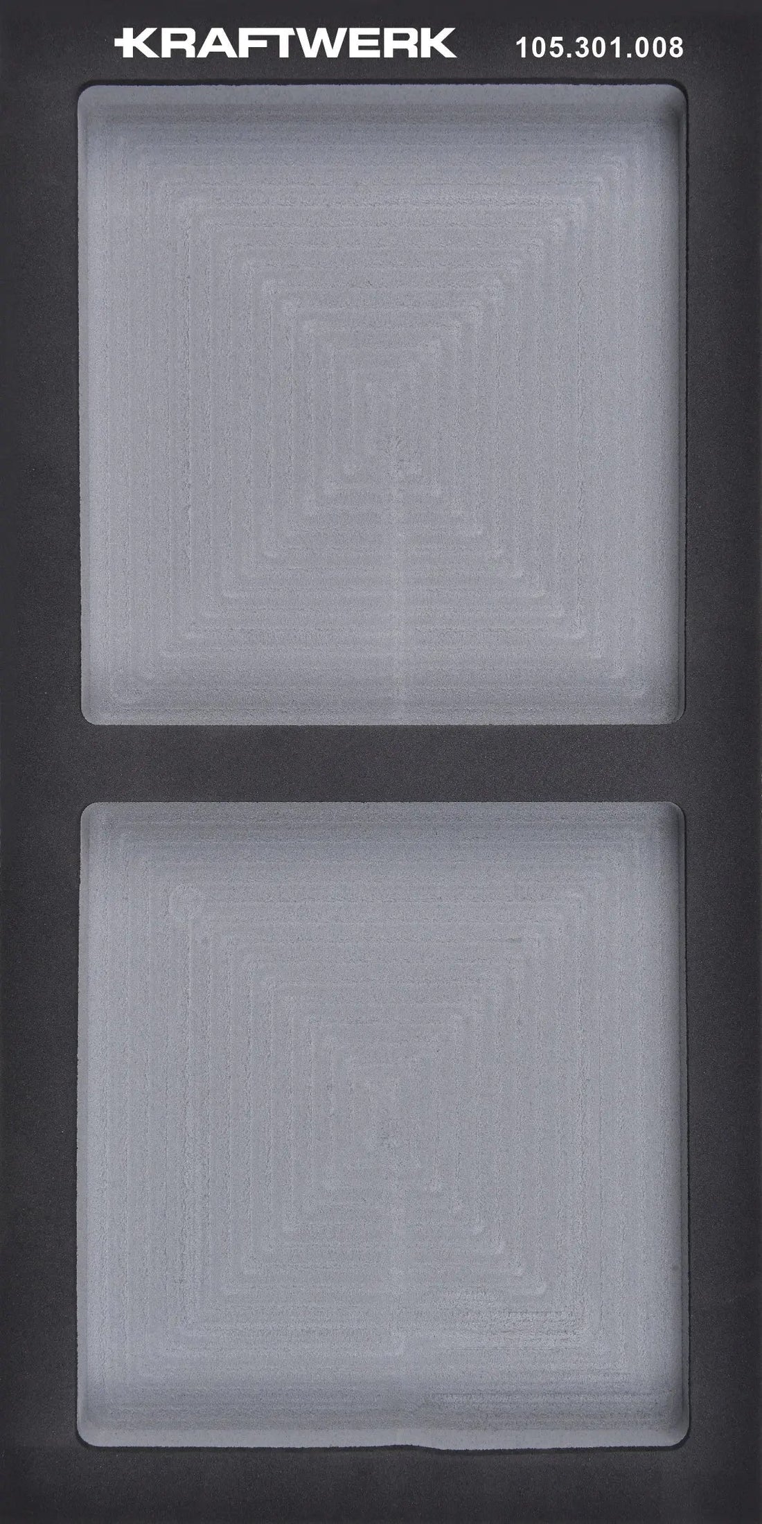 basic line eva leere einlage 20x40 cm, 2 fächer