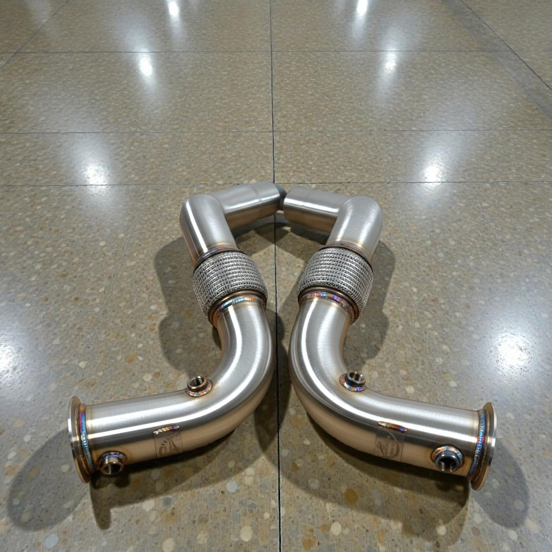 BMW N63 &amp; N63TU Catless Race Downpipes for 550i, 650i, 750i, Alpina B6 B7, X5, X6 (F Chassis) | Palenon Performance