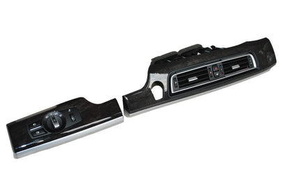 OE USED DASHBOARD COVER WOOD STRUCTURE MOULDING AIR VENT GRILLE LIGHT PANEL BMW 7 F01 F02 LCI 9232145 9192744