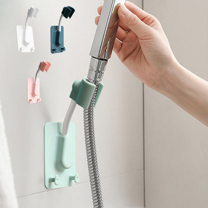Lookrover Wall Mount Shower Head Holder 360° Adjustable No-Drill Adhesive ABS