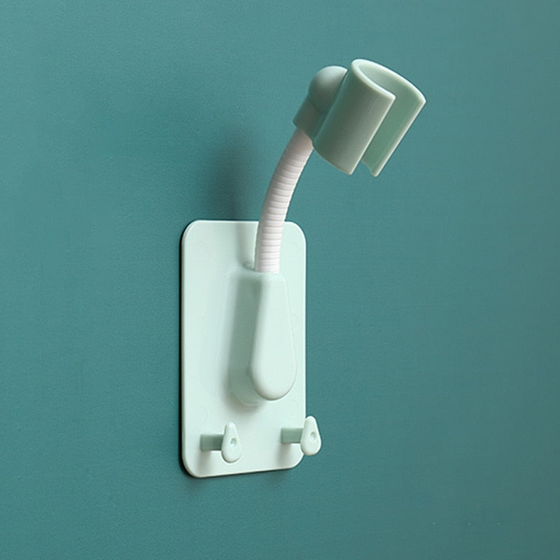 Lookrover Wall Mount Shower Head Holder 360° Adjustable No-Drill Adhesive ABS