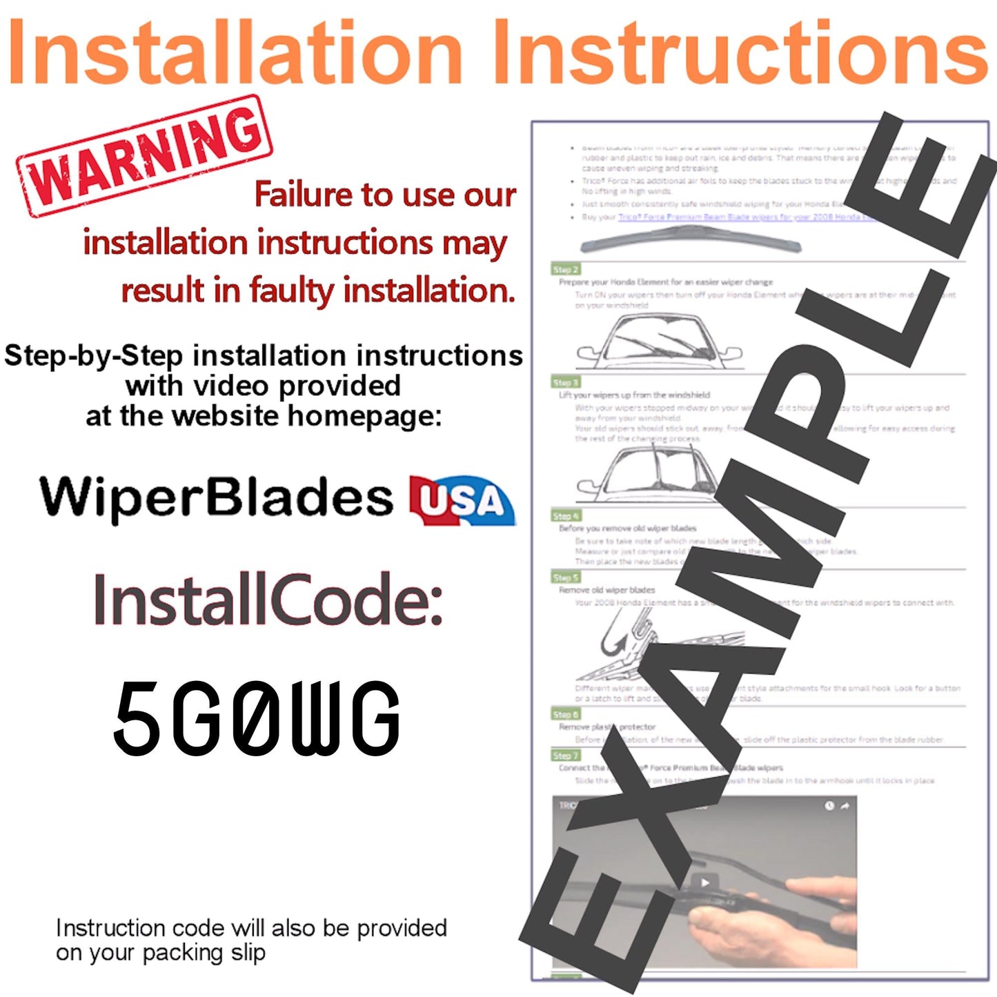 2004 Freightliner Sprinter 2500 Wiper Blades w/1yr Warranty (Set of 2) Wipers