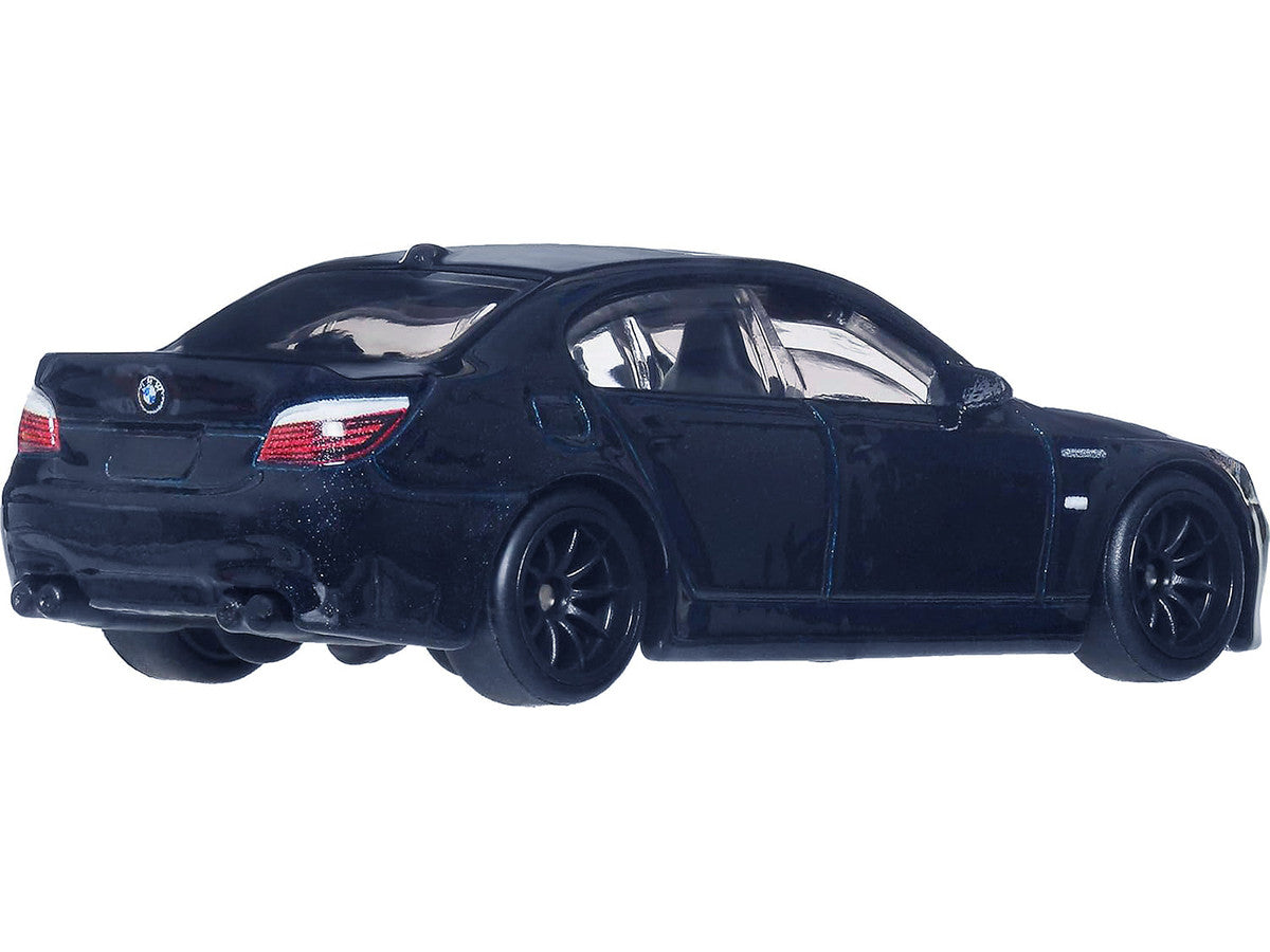 2010 BMW M5 Dark Blue Metallic "Fast & Furious 6" (2013) Movie "Fast & Furious" Series Diecast Model Car by Hot Wheels