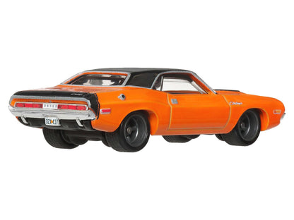 1970 Dodge Challenger R/T Orange with Black Hood and Top "2 Fast 2 Furious" (2003) Movie "Fast & Furious" Series Diecast Model Car by Hot Wheels