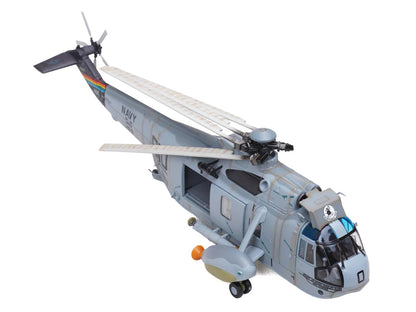 Sikorsky SH-3H Sea King Helicopter "149713/NK 610 Helicopter Anti-Submarine Squadron 8 Eightballers Carrier Air Wing 14 USS Independence (CV-62)" (1990s) United States Navy 1/72 Diecast Model by Legion