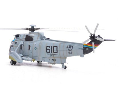 Sikorsky SH-3H Sea King Helicopter "149713/NK 610 Helicopter Anti-Submarine Squadron 8 Eightballers Carrier Air Wing 14 USS Independence (CV-62)" (1990s) United States Navy 1/72 Diecast Model by Legion