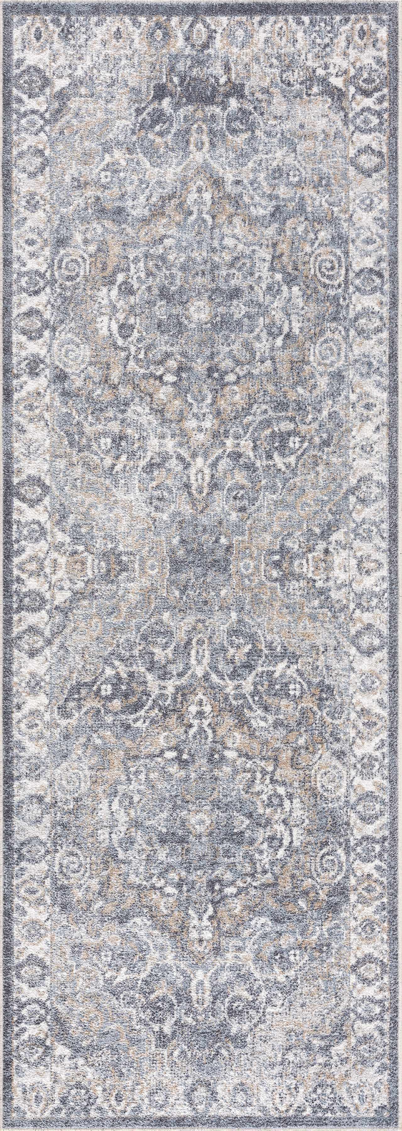 Aurum Blue Washable Area Rug