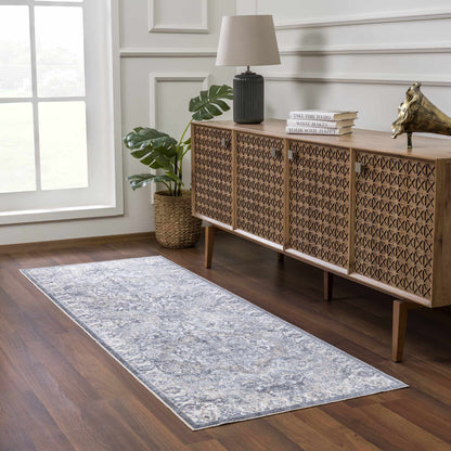 Aurum Blue Washable Area Rug