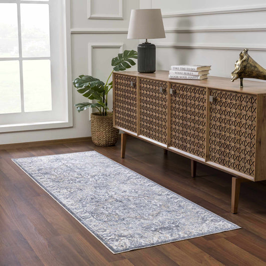 Aurum Blue Washable Area Rug