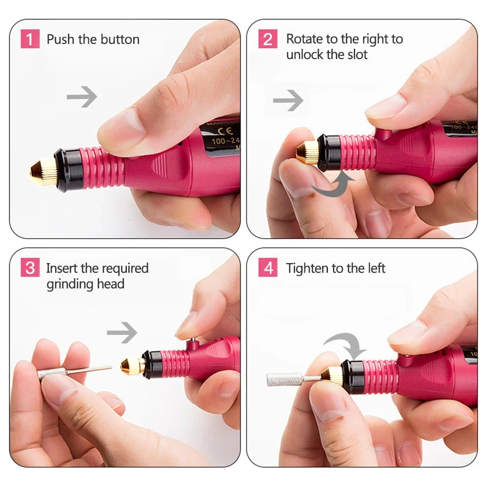 LULAA Electric Nail Drill Machine Set