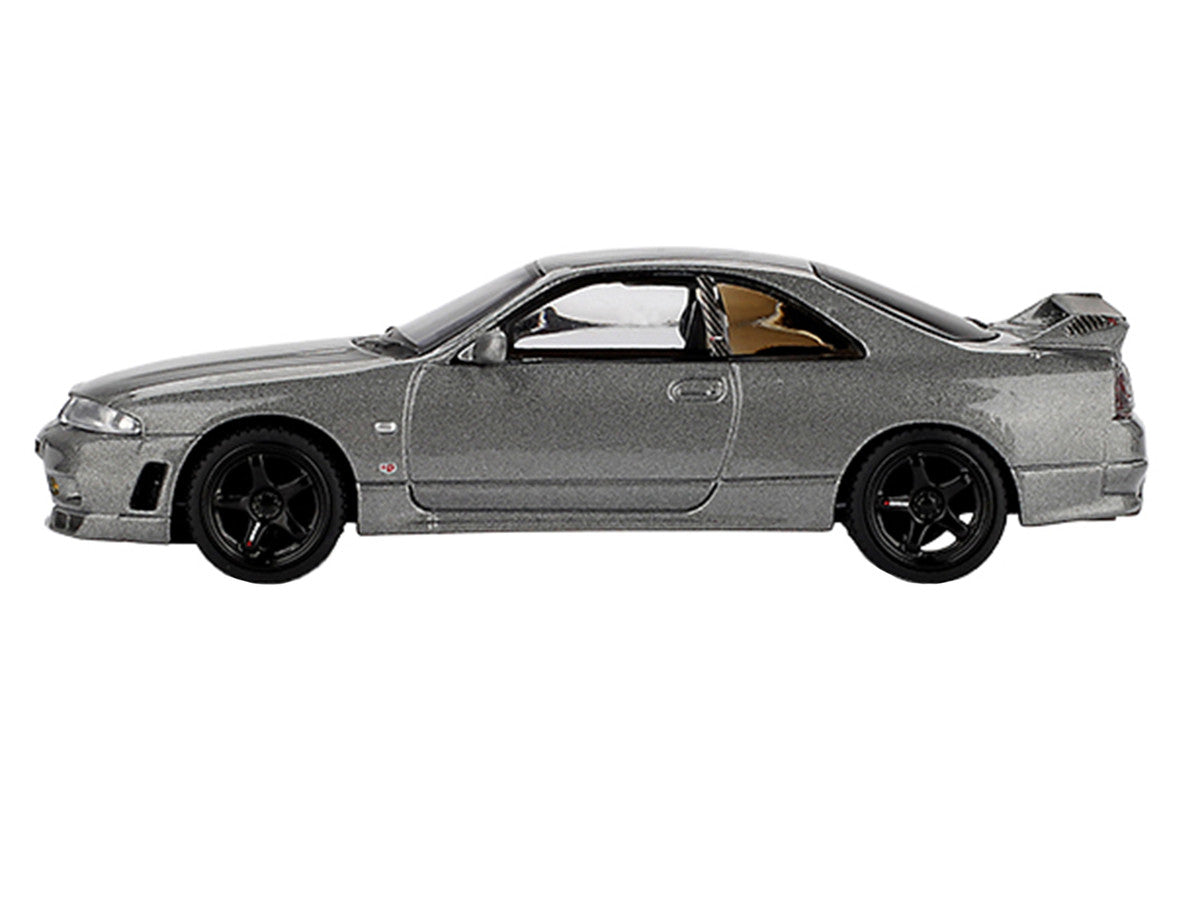 Nissan Skyline GT-R (NISMO BCNR33 CRS Version) RHD (Right Hand Drive) Dark Metal Gray Metallic Limited Edition 1/64 Diecast Model Car by Mini GT