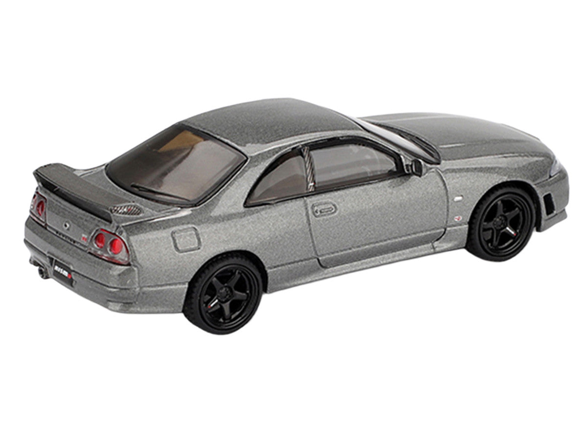 Nissan Skyline GT-R (NISMO BCNR33 CRS Version) RHD (Right Hand Drive) Dark Metal Gray Metallic Limited Edition 1/64 Diecast Model Car by Mini GT