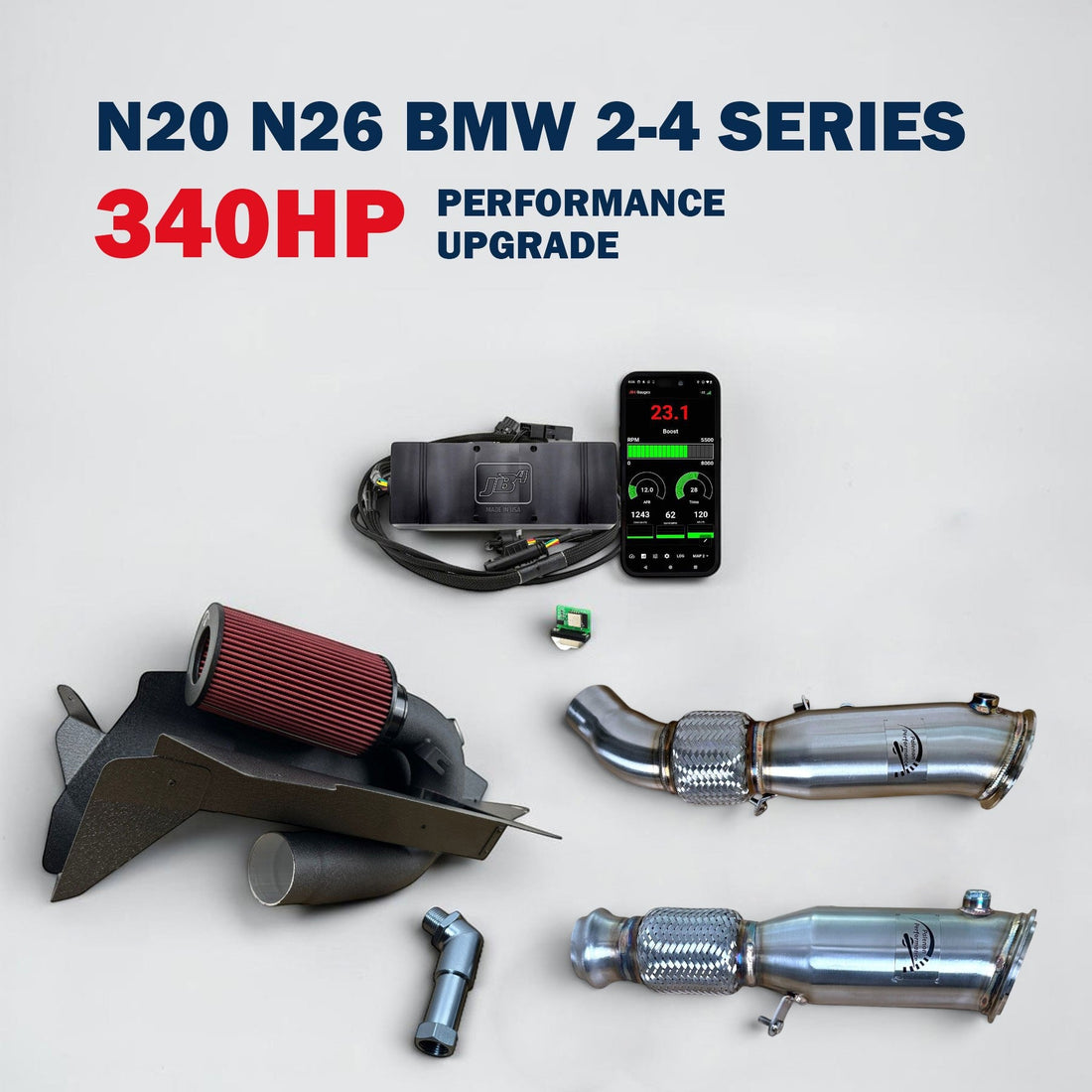 Upgrade de performanță 340 CP pentru BMW N20 N26 220i, 228i, 320i, 328i, 420i, 428i | Palenon Performance