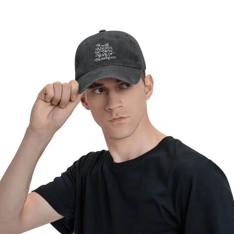 Lookrover Personalized New York Cotton Baseball Cap Adjustable Dad Hat Unisex Outdoor Autumn