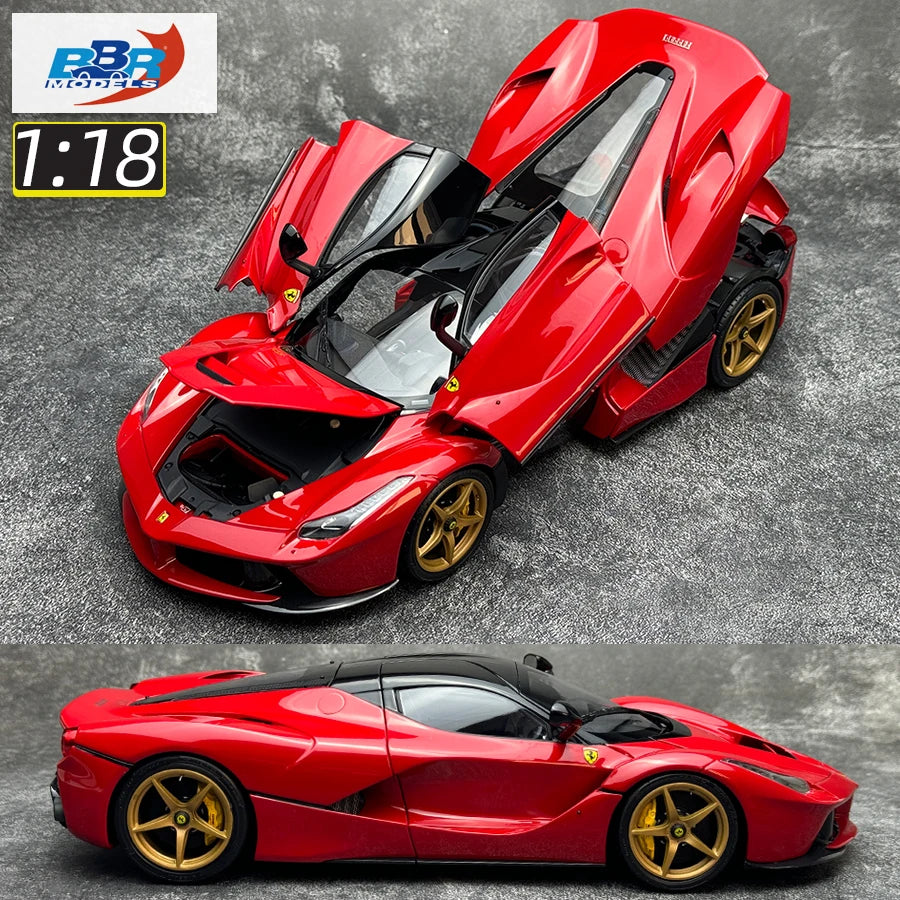 Lookrover BBR Models 1:18 Red Convertible Full-Drive Metal Car Model Holiday Gift Collection