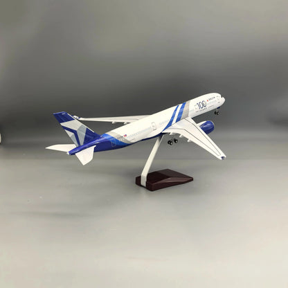 Lookrover Delta A350 Airways Airplane Model 1/142 Scale Resin with Wheels Kids Educational Toy
