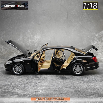 Lookrover Motorhelix 1:18 Mercedes-Benz S600L W221 S-Class Diecast Metal Car Model Display Gift