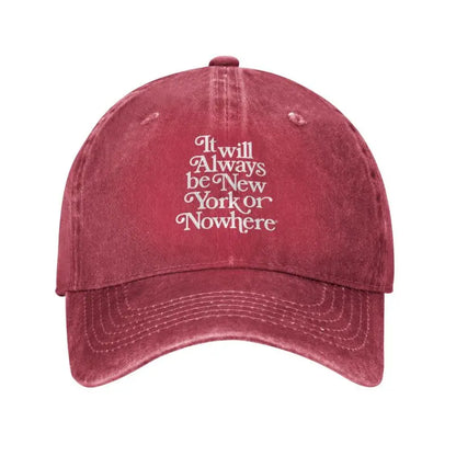 Lookrover Personalized New York Cotton Baseball Cap Adjustable Dad Hat Unisex Outdoor Autumn