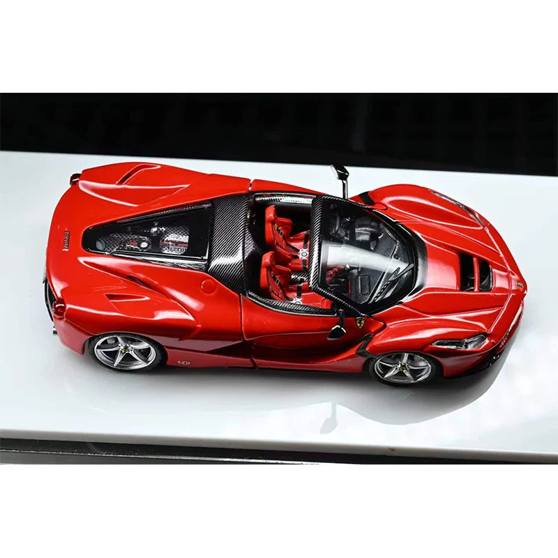 Lookrover Street Buster LaFerrari F150 1:64 Alloy Die-Cast Car Model Red with Extra Wheels