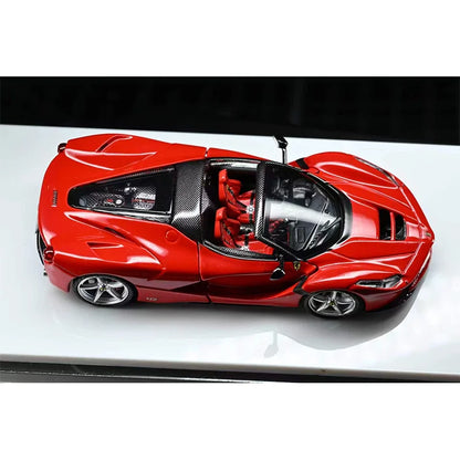 Lookrover Street Buster LaFerrari F150 1:64 Alloy Die-Cast Car Model Red with Extra Wheels