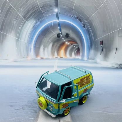 Lookrover JADA 1:24 Scooby-Doo Animal Bus Alloy Simulation Car Model Collection Toy Ornament