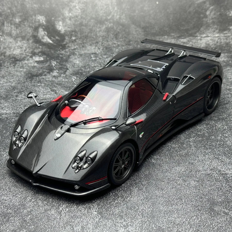 Almost Real AR 1/18 Pagani Zonda Cinque Coupe 2009  Bianco Benny  Metal model car  Give a friend a birthday present