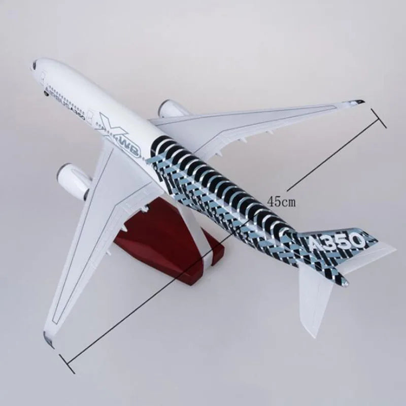 Lookrover Airbus A350 Prototype XWB Airplane Model 1/142 Scale 47cm Diecast Resin with Lights