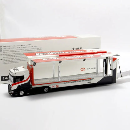 Lookrover Maxwell 1:64 Scania S730 Double Decker Container Hoonicorn Transport Alloy Model Toy