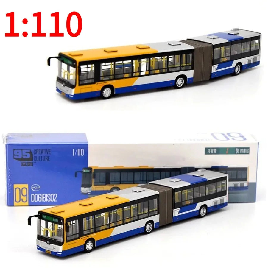 Lookrover Huanghai DD6181S02 Bus Express Route 1 1:110 Diecast Collectible Model Car Toy for Boys