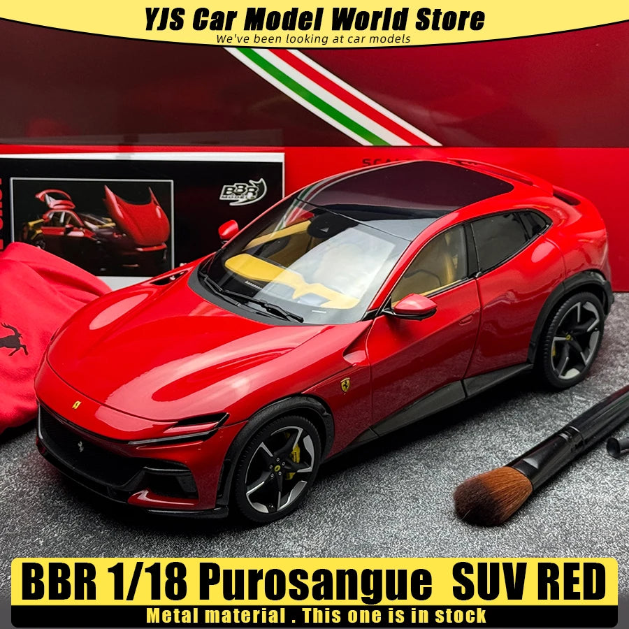 Lookrover BBR 1:18 Ferrari Purosangue Rosso Corsa Panoramic Roof Diecast Model Holiday Gift