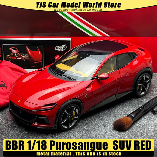 Lookrover BBR 1:18 Ferrari Purosangue Rosso Corsa Panoramic Roof Diecast Model Holiday Gift