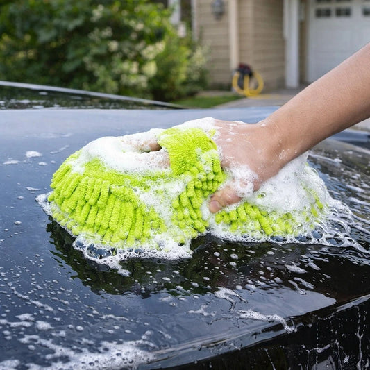 Lookrover Microfiber Car Wash Gloves Ultra Absorbent Scratch-Free Auto Cleaning Tool 1/2pcs
