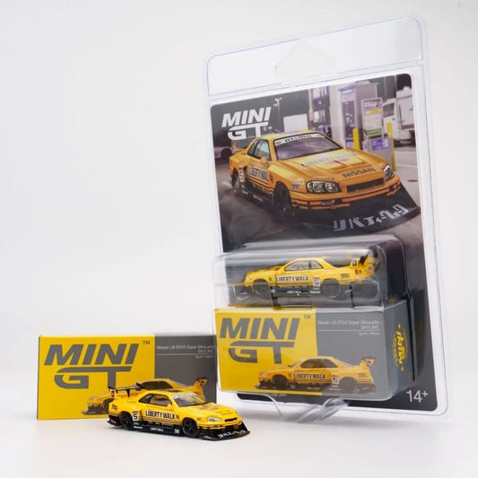 Lookrover MINI GT 1:64 Nissan LB-ER34 Super Silhouette Alloy Car Model #1182 Collectible