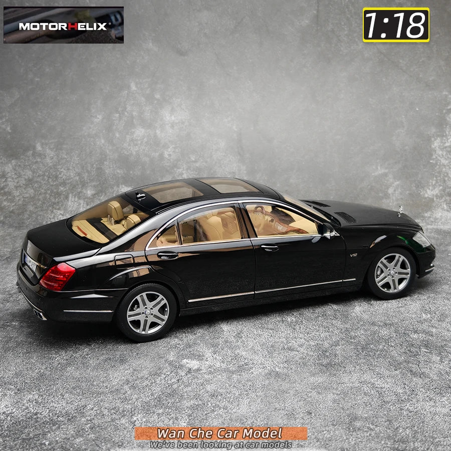 Lookrover Motorhelix 1:18 Mercedes-Benz S600L W221 S-Class Diecast Metal Car Model Display Gift