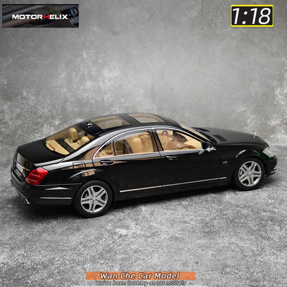 Lookrover Motorhelix 1:18 Mercedes-Benz S600L W221 S-Class Diecast Metal Car Model Display Gift
